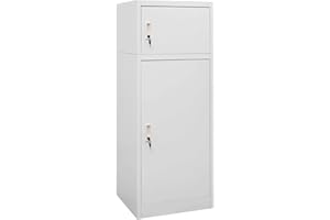 Homgoday Armadio da sella multiuso per selle, armadietto in acciaio, armadietto in metallo, per selle, maneggio, sella, armadietto, armadietto, grigio chiaro, 53 x 53 x 140 cm