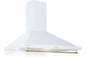 Klarstein Dunstabzugshaube 90cm, Abluft-Dunstabzugshaube mit RGB-LEDs, Leistungsstarke Abzugshaube Leise, 591,5 m³/h Luftstrom, Wandhaube mit Aluminium-Fettfilter & 3 Leistungsstufen, Dunstabzug 90 cm