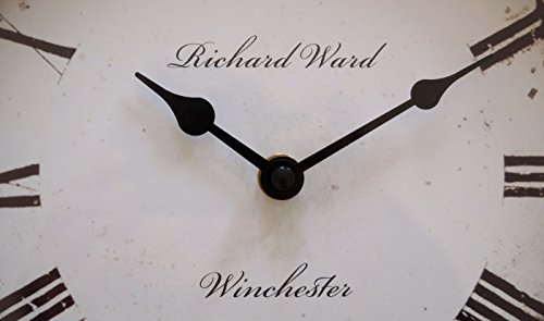 Uhr Wanduhr Küchenuhr klassisches Design Metall und Glas rund Nostalgie (Weiß) - 3