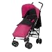 Obaby Atlas Black/Grey Stroller and Pink Footmuff