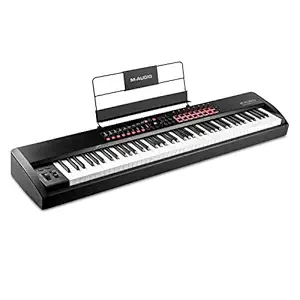 M-Audio Hammer 88 Pro  88 Key USB MIDI Keyboard Controller With Weighted Hammer Action Keys, Beat Pads, MIDI assignable Controls and Software Suite