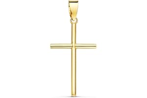ALDA JOYEROS Colgante Cruz Comunión lisa 18 Ktes 21 mm