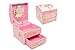 Personalised Pink Musical Ballerina Girls Jewellery Keepsake Box, Engraved Free