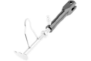 Bemvp 1pc Universal Motorcycle Side Stand Adjustable Kickstand 235-270mm Leg Prop Retractable Motorcycle Side Stand