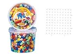 600 MAXI Perlen in Dose Hama Maxi Perlen Mix 73 600 Perlen in Dose 8573 + 1 Stiftplatte im Set