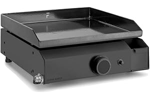 Forge Adour Plancha gaz 2700w plaque fonte émaillé 37.5x37.9cm baseg45a