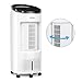 Produktbild Klarstein IceWind Plus Luftkühler mit 7 Liter Wassertank • 330 m³/h Luftdurchsatz • 65 Watt • Nature Wind Function • 4 Windgeschwindigkeiten • 3 Windmodi • 8h-Timer • Fernbedienung • weiß
