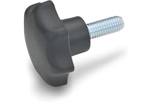 Ganter Normelemente GN 6336.4-ST-50-M10-40 4-ST-50-M10-40-Sterngriffschrauben, schwarz, matt, Gewindelänge l1: 40mm, 10 Stück