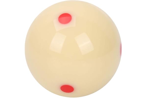 Boule de Billard d'entraînement, Boules de Billard de Pratique en résine, Boule d'entraînement de Billard en résine de 5,72 cm Boules de Billard d'entraînement à Point Rouge pour Adultes