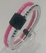 *SALE* 18 COLOURS To Choose From! - Power Balance Energy® DUAL LOOP Magnetic Germanium Bracelet / Energized exclusive magnet / negative ion / health bracelet - Certified - With titanium, germanium, ceramic, tourmaline (negative ions) - All Sizes, All Colours on drop down menu (White/Pink, MEDIUM: 18cm (7.1"))