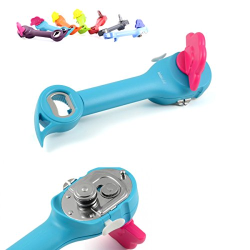 Dosenöffner Kochblume Sicherheitsdosenöffner 5 in 1 Universalöffner türkis