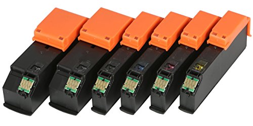 6 XL Druckerpatronen mit CHIP und Füllstandanzeige für Epson Expression Premium XP-510, XP-520, XP-600, XP-605, XP-610, XP-615, XP-620, XP-625, XP-700, XP-710, XP-720, XP-800, XP-810, XP-820 - 2