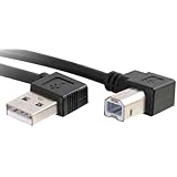 C2G/Cables to Go 28109 USB 2.0 Right Angled A/B Cable (1 Meter/ 3.3 Feet)