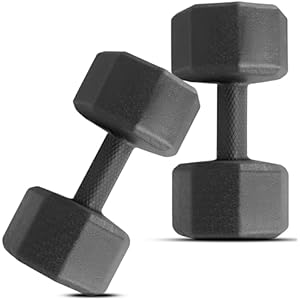 Slovic Dumbbell Set [5 Kg Each] | Home Gym Dumbbells for Daily Workout | Quality Fitness Equipment for Strength Training | Non-Slip Coated Handle | Perfect for Women & Men