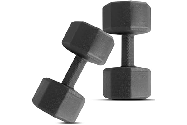 Slovic Dumbbell Set 5 Kg Each Home Gym Dumbbells for Daily Workout Quality Fitness Equipment for Strength Training Non-Slip Coated Handle Perfect for Women & Men