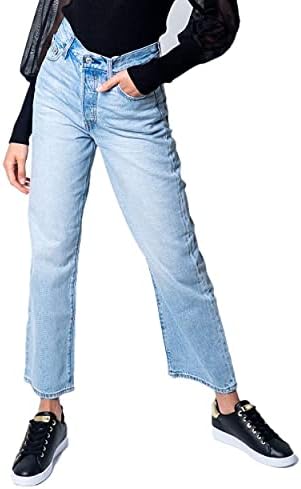 Levi's Ribcage Straight Ankle Jeans, Middle Road, 27W / 31L Donna