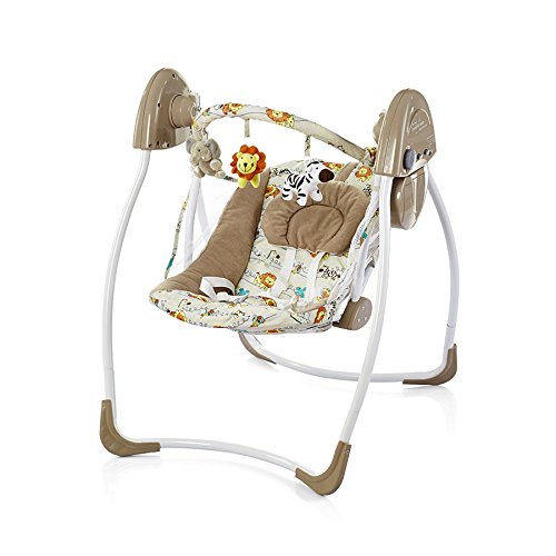 Chipolino CHIPELC01401LIO Elektrische Babyschaukel Comfort Löwen, gelb
