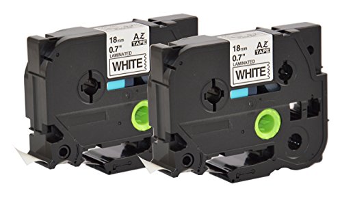 2x Schriftband kompatibel für Brother TZ241 TZ-241 18mm SET - 2