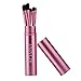 ACEVIVI 5 pcs Synthetic Hair Eye Makeup Tools Professional Eyeshadow Brush Makeup Kit with Rose Tube Case