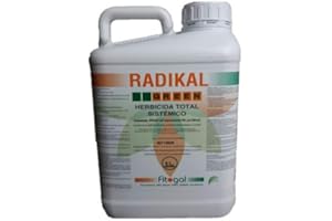 WWDOLL Fitogal Radikal Green Ultra Plus. Envase 5 L. Herbicida de acción Total sistémico no Residual para el Control de malezas. Glifosato Concentrado 36%. Post Emergencia.