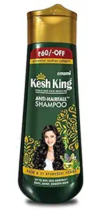 Kesh King Ayurvedic Anti Hairfall Shampoo| Reduces hairfall | 21 Natural Ingredients | No Paraben & No Silicon | With the goodness of Aloe Vera, Bhringraja and Amla for Silky, Shiney, Smooth Hair - 340 ml
