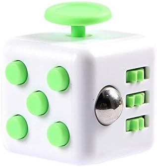 HORIZONTAL Magic Cube Relieves Stress and Anxiety for Children and Adults (White+Green)