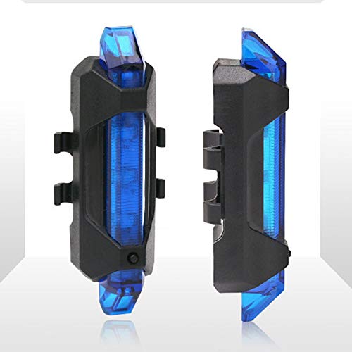 Preisvergleich Produktbild Sylvialuca Fahrradlichtrücklichter Highlight USB-wiederaufladbare Wasserdichte LED-Warnlichterzubehör - Blau
