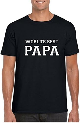 Giftsmate Birthday, Worlds Best Papa Men's Cotton T-shirt, Gifts for Father