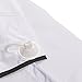 Beard Apron Gather Cloth Bib Facial Hair Trimmings Catcher Cape Sink White/Black - White, 70mm