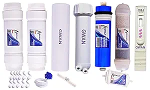 GWAN H TECH India Ro Service kit Membrane Work Upto 2000 TDS for All Type of Water Purifier Combo Kit (Water Purifier Combo Kit)