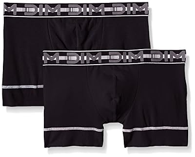 Dim - 3D Flex Stay & Fit - Boxer - Uni - Lot de 2 - Homme - Noir - FR : Small (Taille fabricant : 2)