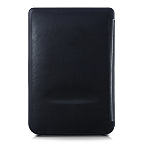 kwmobile Hülle für Pocketbook Touch Lux 3 / Touch Lux 2 – Flipcover Case eReader Schutzhülle – Bookstyle Klapphülle Schwarz - 3