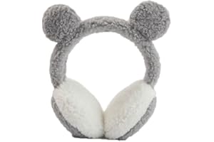 YJZQ Paraorecchie per bambini modello di calcio scaldamani invernali caldo design paraorecchie peluche cartone animato paraorecchie per bambini soffici pelliccia sintetica protezione