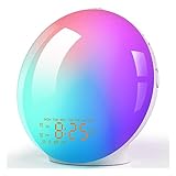 Sunrise Alarm Clock, Wake Up Light Fullscreen,14 Light Modes No Shadow, Sunrise Simulation And 8 Natural Sounds, Alarm Clock For Heavy Sleepers Adults Kids, Light Alarm Clock Dual And Snooze Function