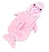 Produktbild zunea Halloween Hund Delfin Kostüm mit Kapuze Samt Warm Coat Cosplay Mottoparty Kleidung, für kleine Hunde/Katzen