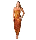  Anoushka Étnico Seda Pura Mono Largo, Mujer, 40 (Tamaño del Fabricante:L/XL)