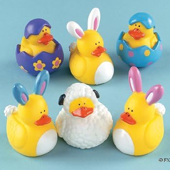 Ducks One Dozen (12) Easter Rubber Ducky Party Favors