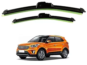 Selifaur - 2Pcs (D 26 x P 16 Inch) High Performance Replacement Car Wiper Blades for Creta 2018