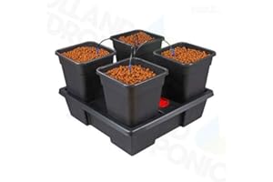 Like IWS Wilma 4 System Hydroponics Self Watering Dripper Grow Complete Kit (Wilma Small 4 x 6L Pots)