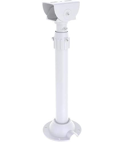 WiTi Uitschuifbare montagepaal voor bewakingscamera's, 40 cm-60 cm verstelbare plafondmontagebeugel voor CCTV IP-camera, massief metaal voor binnen en buiten