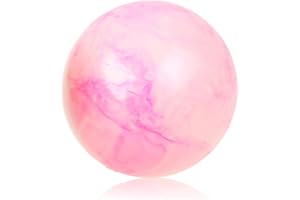 IUDWCG - 1 Pcs Gymnastic Ball Small Pilates Ball - 25cm Yoga Pilates Ball Pequeña Pelota de Gimnasio, Gruesa Pelota Gymnastic a Prueba de Explosiones, Antideslizante y Ultra Ligera Suave, Hogar(Rosa)