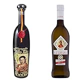 Manzanilla La Kika: Bodegas Yuste nos presenta la Manzanilla imposible, al límite de la crianza biológica bajo eterno velo de flor. Representa la esencia de la albariza, de las solera de botas centenarias y del cuidado y esmero de esta bodega sanluqueña. Es elaborada con uva Palomino y con una graduación de 15% Vol.