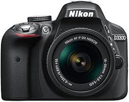 Nikon D3300 Digital SLR Camera - Black (24.2 MP, AF-P 18-55 Non-VR Lens Kit) 3-Inch LCD Screen