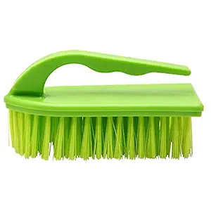 Aloud Creations Tile Scrubber Plastic Brush | Hard Bristles | Ideal for Bathroom & Kitchen | Multicolour | Pack of 1