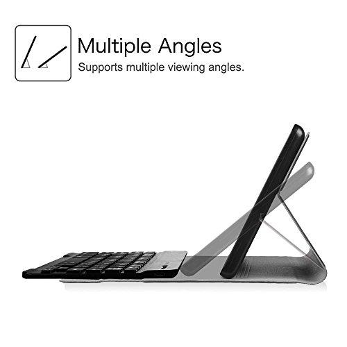 Fintie Bluetooth Tastatur Hülle für Fire HD 8 (7. Generation – 2017) / Fire HD 8 (2016 Modell) – Ultradünn Ständer Schutzhülle mit magnetisch abnehmbar drahtloser Bluetooth Tastatur, Marineblau - 6