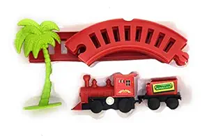 MAA BISHALLAXMI Mini Locomotive Train Playset for Kids Each Set with 1 Locomotive and 1 Cart | Train Toy for Boys and Girls with Pullback Motion Great Birthday Festive Gift