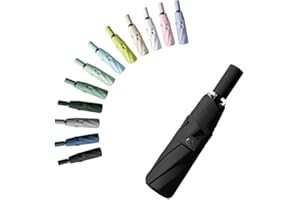 erised's bifrost Portátil Paraguas plegable de viaje Mango de apertura/cierre automático Capa de revestimiento/Protección UV anti UPF 50 99,9% compacto Paraguas de golf Hombres Mujeres Niños