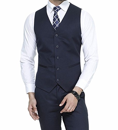 Oshano Mens Formal & Casual Blue Poly Cotton Solid Slim Fit 1 Waistcoat RS.548 (73.00% Off) - Amazon