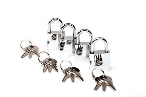 Preisvergleich Produktbild Bondage-Schloss, gleichschließend chrom