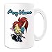 Produktbild Personalisiertes Geschenk – Große Blood Elf Female Hunter Becher (MMORPG Design Thema, weiß) – alle Nachricht/Name auf Ihre einzigartige – World of Warcraft Online RPG Spiel Blizzard WOW ALLIANCE Horde Burning Crusade Wrath Lich King Cataclysm Mists Pandaria Kriegsherren draenor Legion Silbermond Schwert Axt Pet Wurm